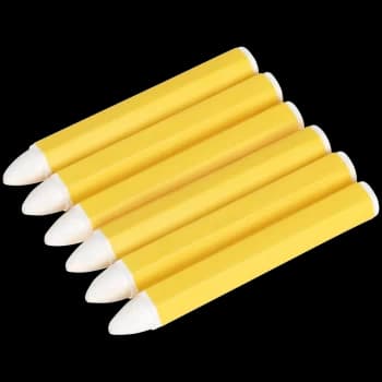 Sealey Tyre Marking Crayons White Pack of 6