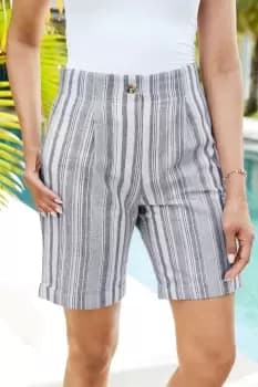 Cotton-Linen Shorts