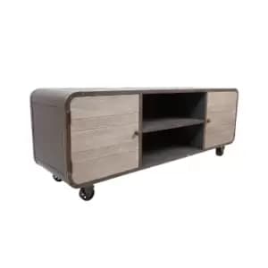 Paulownia wood Media Cabinet