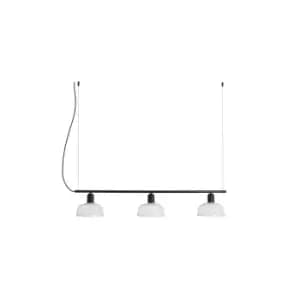 Tatawin Lineal Small White Lineal Dome Pendant Lamp