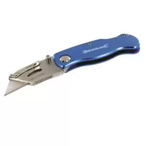 Silverline Lock Knife & 10 Blades - 90mm