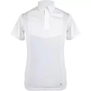 Aubrion Mens Short Sleeve Tie Shirt - White
