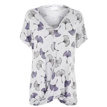 Linea Jersey Top - Grey Floral