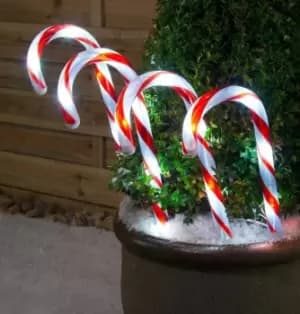 Sentik LED Candy Cane Stake Light (4 Pack)