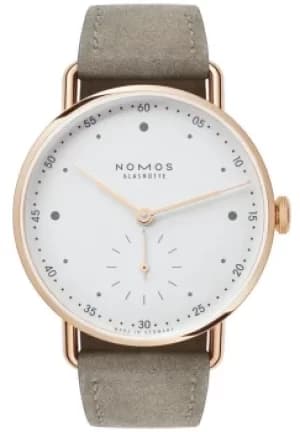 Nomos Glashutte Watch Metro Rose Gold 33 Sapphire Crystal