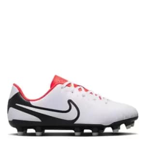 Nike Jr. Tiempo Legend 10 Club Little/Big Kids Multi-Ground Soccer Cleats - White