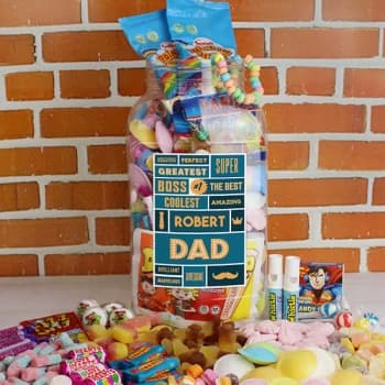 Best Dad - Retro Sweet Large Jar