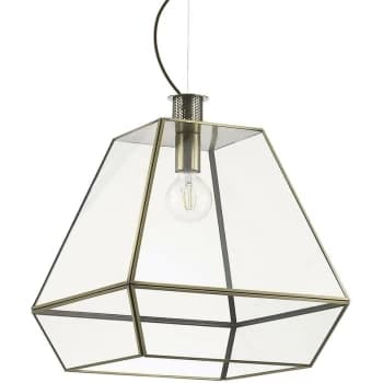 Ideal Lux Lighting - Ideal Lux Orangerie - 1 Light Ceiling Pendant Burnished Finish