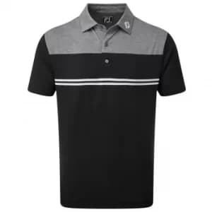 FootJoy Heather Colour Block Lisle Polo Shirt