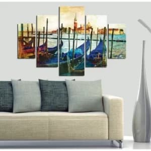 ST061 Multicolor Decorative MDF Painting (5 Pieces)