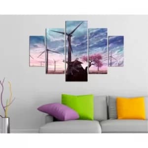 ST145 Multicolor Decorative MDF Painting (5 Pieces)