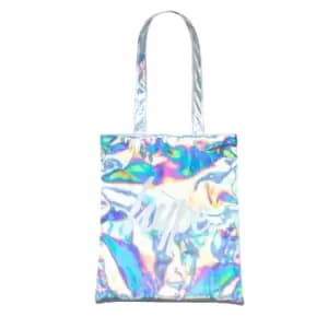 Hype Holographic Tote Bag (One Size) (Silver)