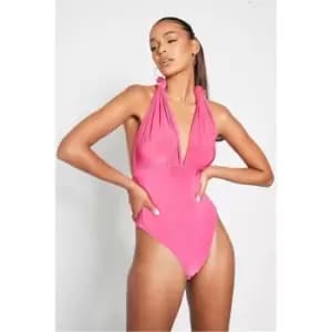I Saw It First Hot Pink Slinky Multiway Bodysuit - Pink