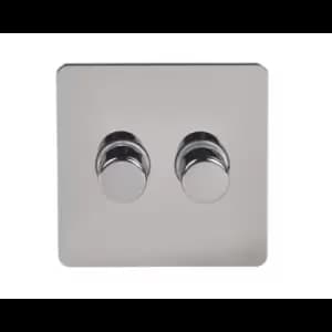 Schneider USFP 2G 2W 250W Dimmer Switch Black Nickel - GU6422CBN