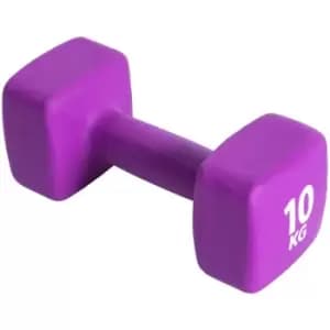 Pure2Improve Dumbbell 10KG Neoprene Purple