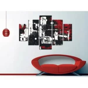 ST051 Multicolor Decorative MDF Painting (5 Pieces)