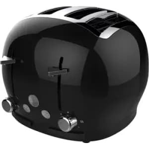 The Funky Appliance Company FT01BLACK 4 Slice Toaster