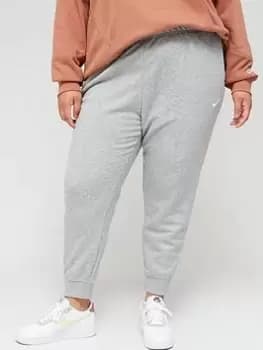 Nike NSW Club Fleece Mid Rise Standard Joggers (Curve) - Dark Grey Heather, Size 22-24=2X, Women