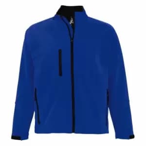 SOLS Mens Relax Soft Shell Jacket (Breathable, Windproof And Water Resistant) (4XL) (Royal Blue)