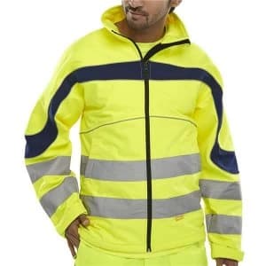 BSeen L Hi Viz Jacket Saturn YellowNavy