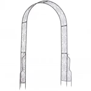 Outsunny Garden Arch Arbor Decorative Climbing Plants Lawn Wedding 226cm