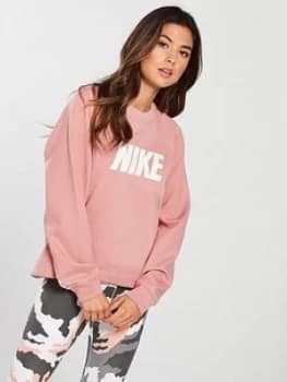 Nike Sportswear Optic Crew Sweat Pink Size L Women