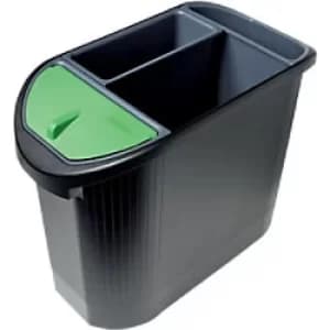 Exacompta Waste Bin Ecoline 26 L Polypropylene Black 24 x 48 x 36.5 cm