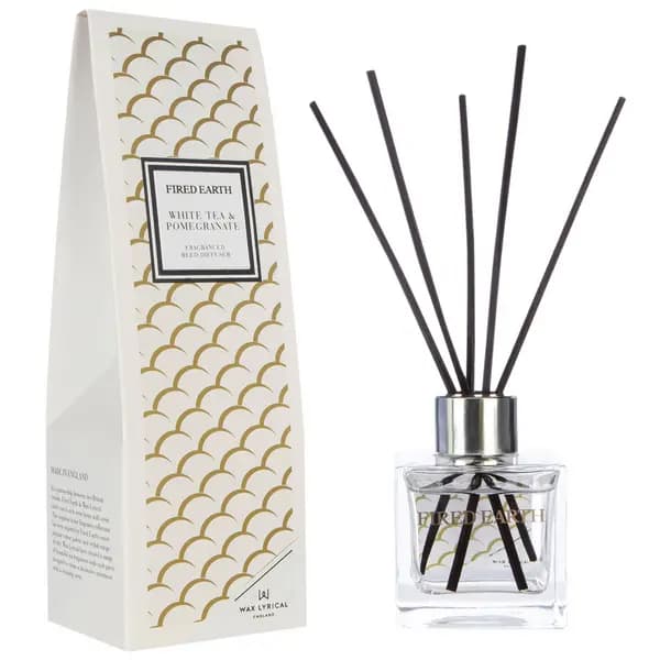 Fired Earth Fragranced Reed Diffuser White Tea & Pomegranate 100ml