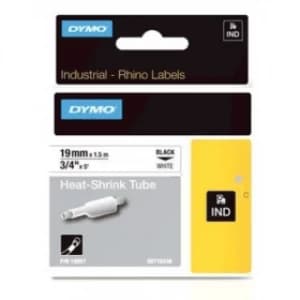Dymo 18057 Black on White Label Tape 19mm x 1.5m