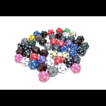 Polyhedral D20 Dice - 50 Pack (Assortment)