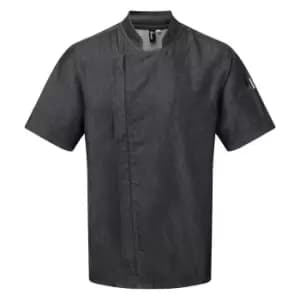 Premier Unisex Adult Short-Sleeved Chef Jacket (M) (Black Denim)
