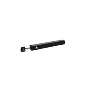 3m Black 1U 6Way UK Socket PDU - 646824