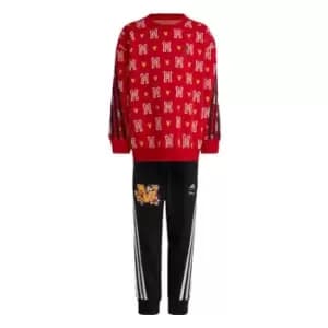 adidas x Disney Mickey Mouse Jogger Tracksuit Kids - Better Scarlet / White / Bold