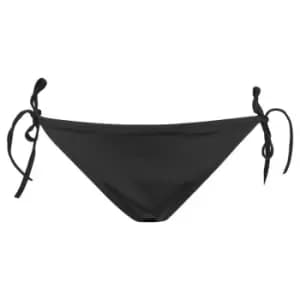 Calvin Klein String Side Tie Cheeky Bikini Briefs - Black
