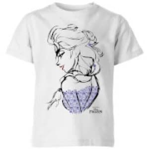 Disney Frozen Elsa Sketch Kids T-Shirt - White - 11-12 Years