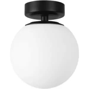 Forlight Giro 2 Globe Ceiling Light Black, Opal, IP44