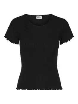 NOISY MAY O-neck Short Sleeved Top Women Black