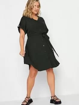 Yours Utility Shirt Dress Black, Size 20, Women