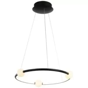 Netlighting Modern LED Hanging Pendant Black, Pink, Warm White 3000K 2100lm Dimm