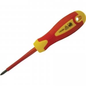 Faithfull VDE Insulated Phillips Screwdriver PH1 80mm