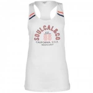 SoulCal Mesh Vest Top - White