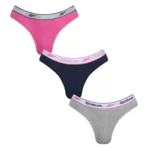 Reebok 3 Pack Jona Briefs Womens - Multi
