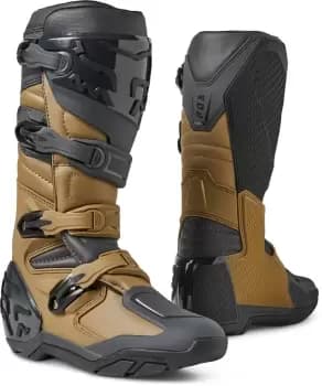 FOX Comp X Motocross Boots, black-brown, Size 43, black-brown, Size 43