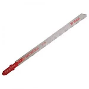 Faithfull Jigsaw Blade for Metal Cutting T318A Pack of 5