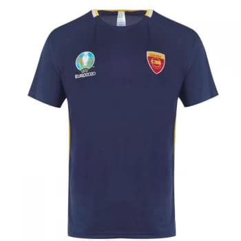 UEFA Euro 2020 Spain Poly T Shirt - Navy