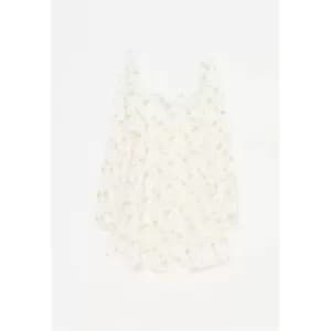 Missguided Sleeve Ls Mini Dress Jersey Ditsy - Yellow