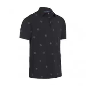 Callaway CLASSIC FOULARD PRINT POLO - CAVIAR - L