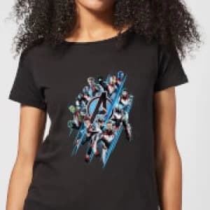 Avengers: Endgame Logo Team Womens T-Shirt - Black