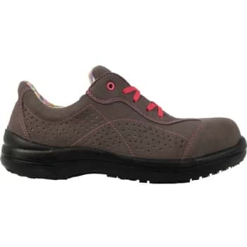 Womens Safety Trainers, Pink/Grey, Size 4 (37) - Lemaitre