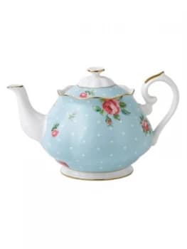 Royal Albert Polka blue teapot 1.25L Blue